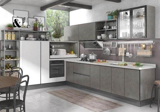 隐形拉手柜门图片大全 橱柜设计的智能选择